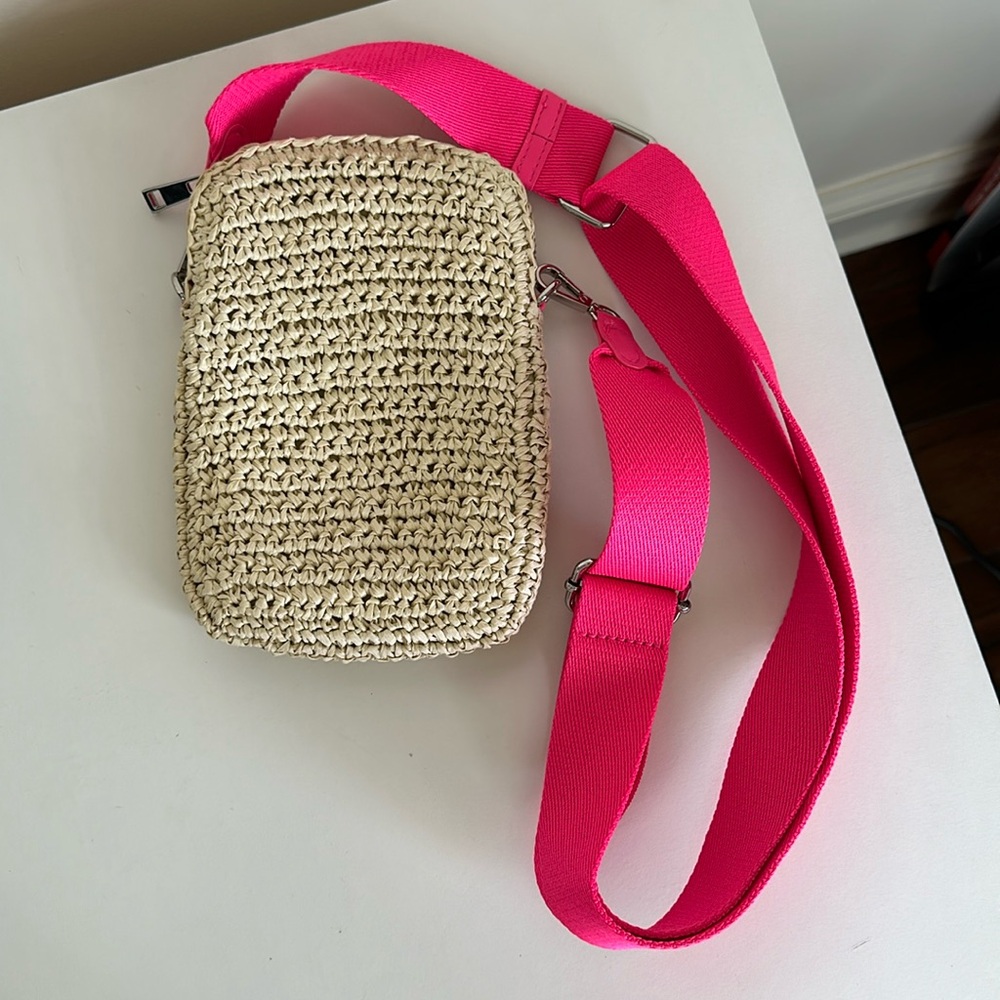 A New Day by Target Zip Crochet Crossbody Bag in Pink